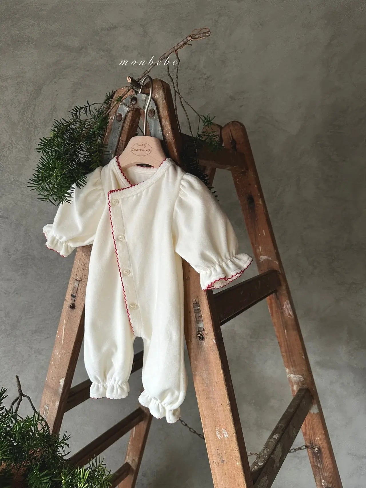 Velour Baby Bodysuit Baby bodysuit Monbebe