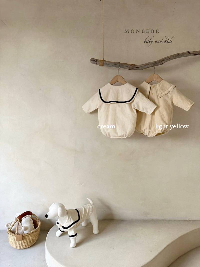 Sailor Romper - Cream Baby bodysuit Monbebe