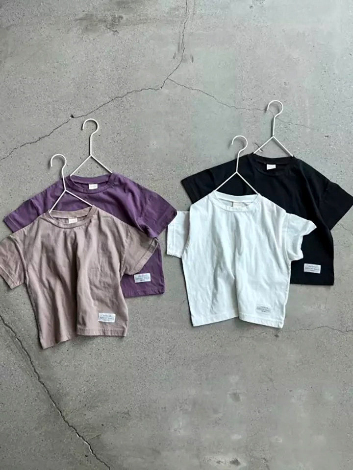 Basic S Rund T-shirt - Beige