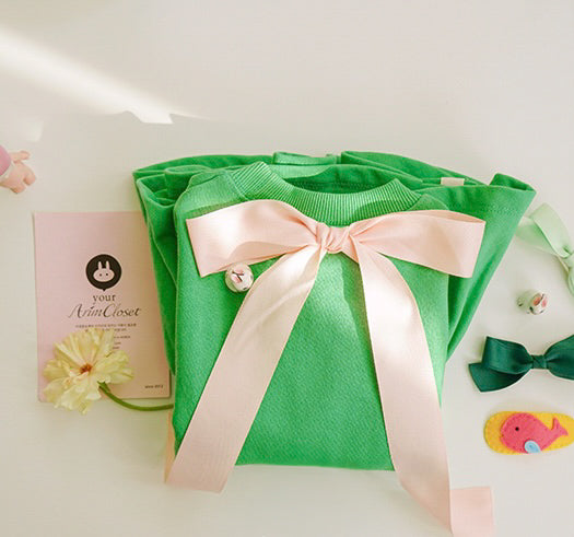 Big Ribbon Blus - Grön