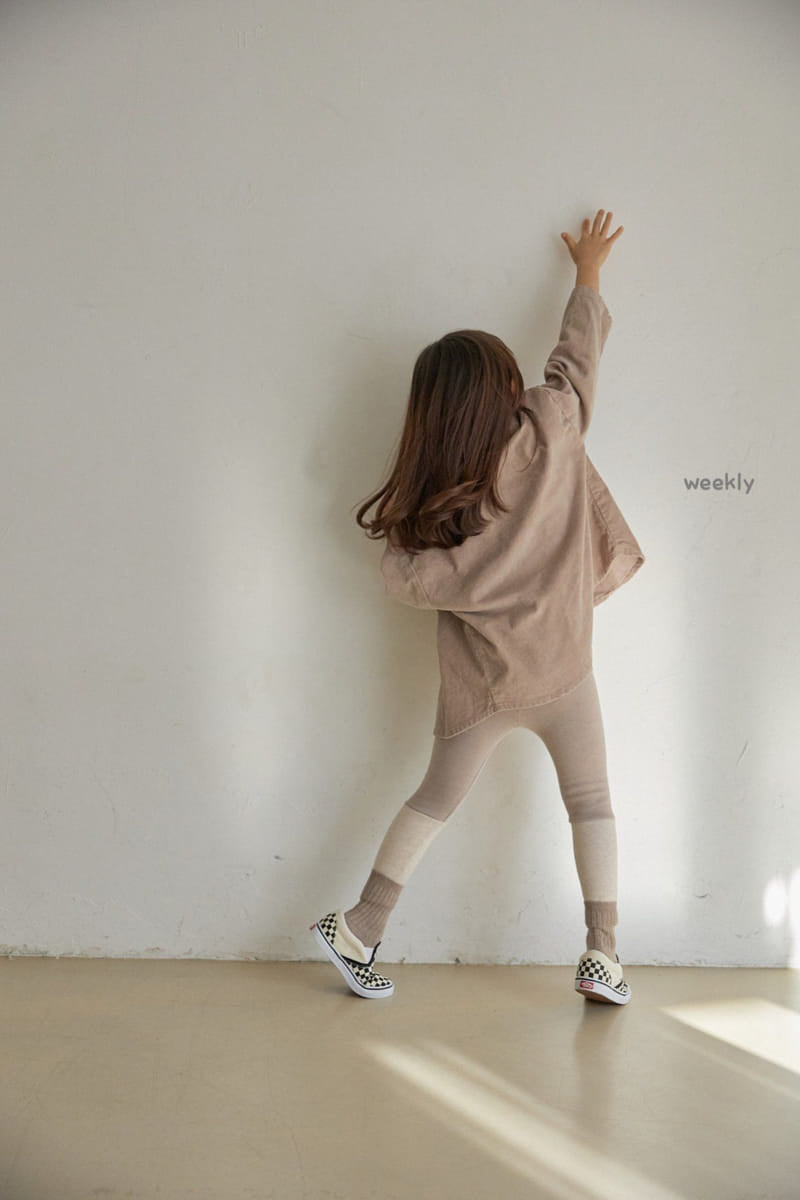 Weekly Color Leggings - Beige Leggings Weekly