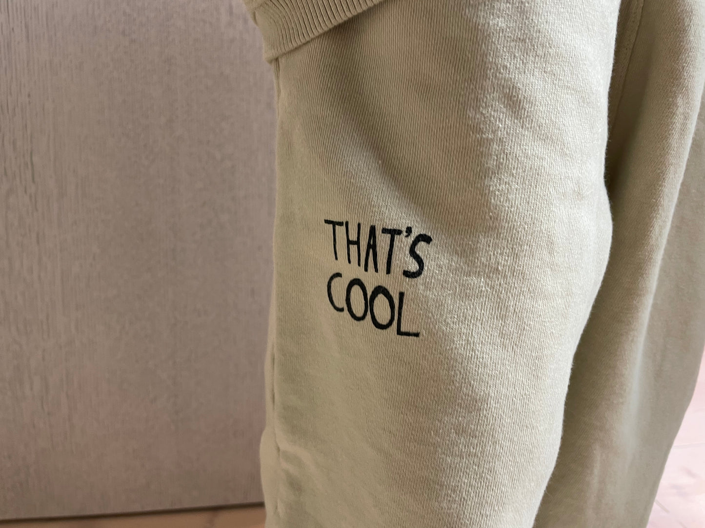 Cat Sweatpants - Beige Sweatpants FineStudio