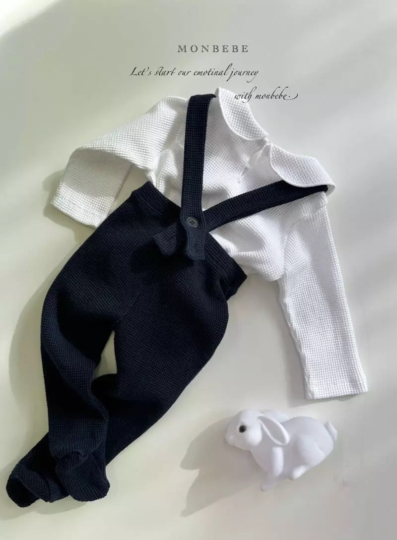 Waffle Dungarees Baby & Toddler Bottoms Monbebe