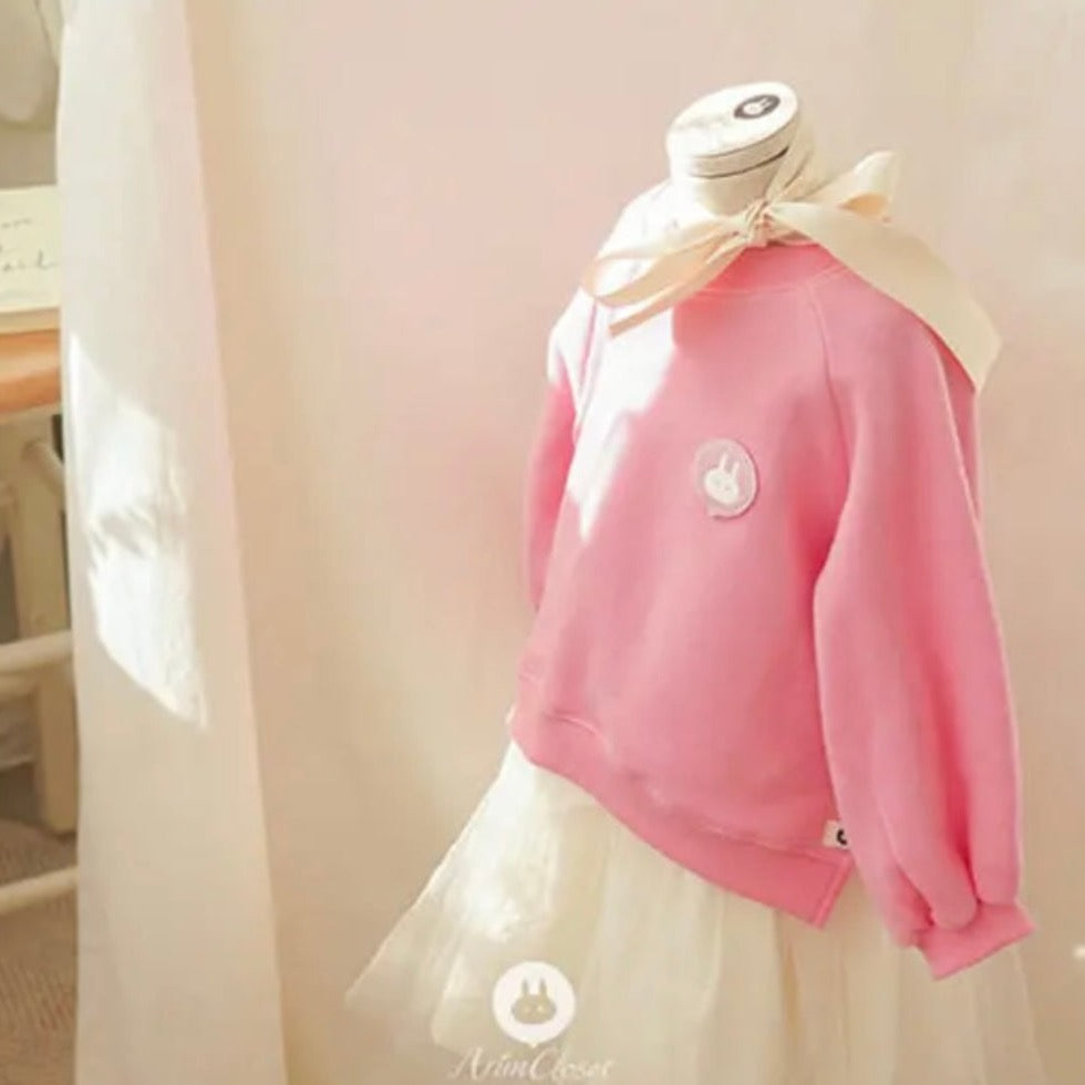 Cute Pink Sweatshirt Sweatshirt Arim Closet   