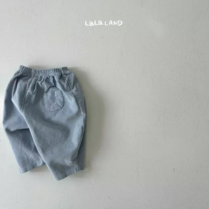 Baby Rib Pants - Blue Pants LalaL   