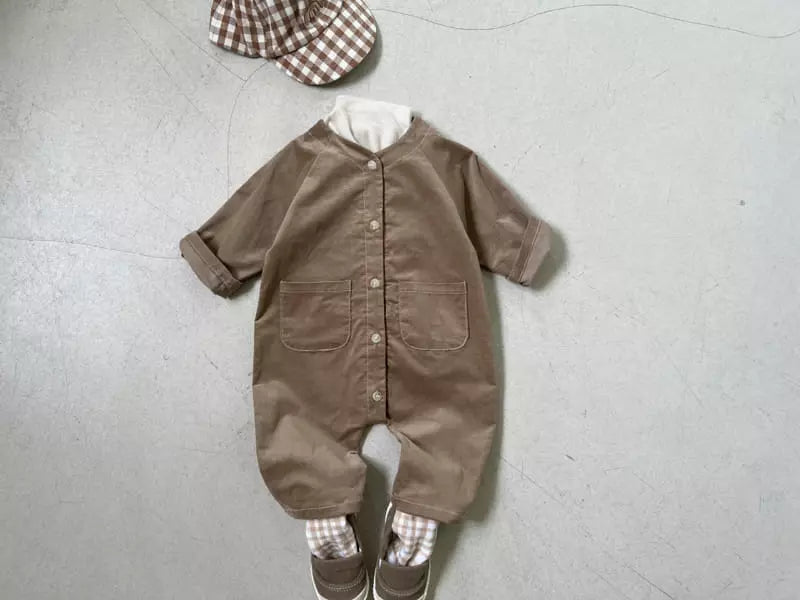 Corduroy Bodysuit Baby bodysuit Bebe Nine 12m Brown 