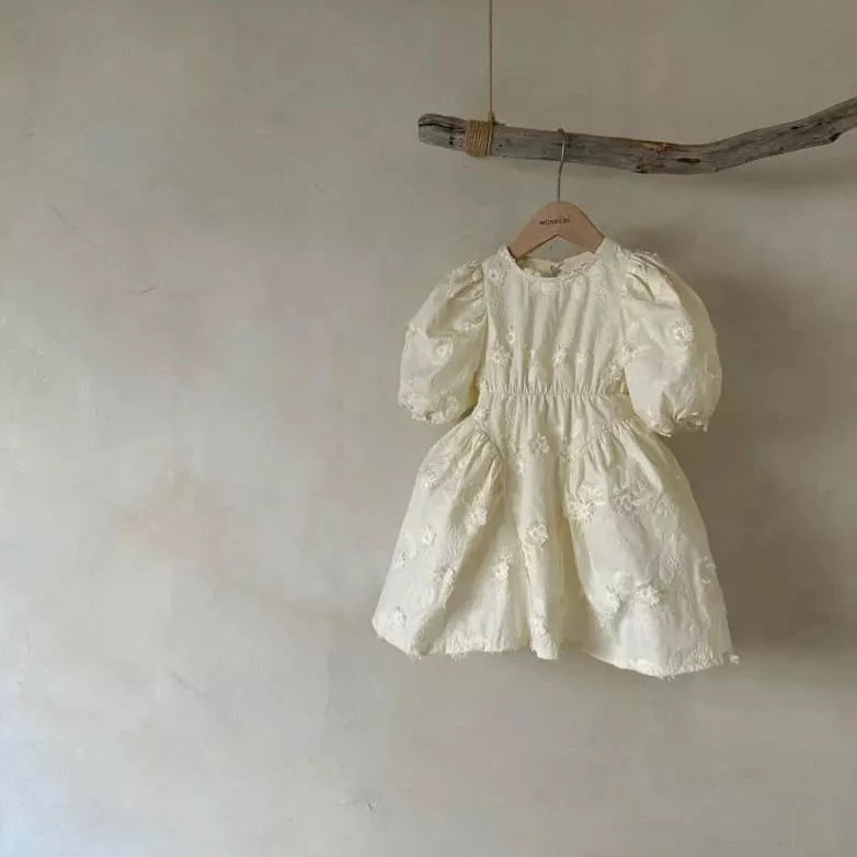 Selin Dress Dresses Monbebe S (1-2y) Cream 