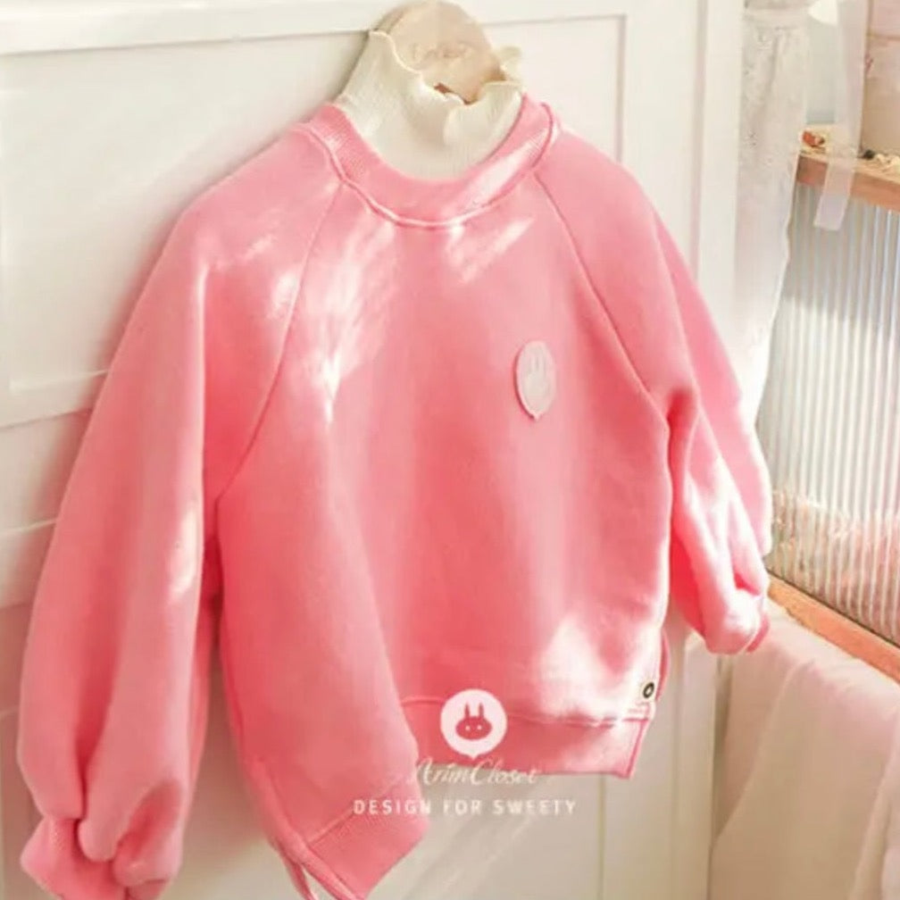 Cute Pink Sweatshirt Sweatshirt Arim Closet   