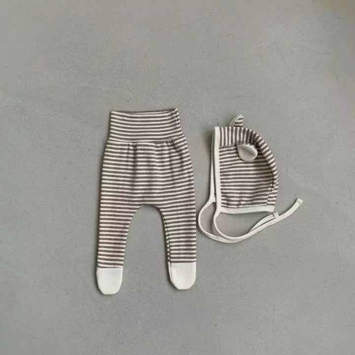 Djurbyxor med motorhuv - Randig björn