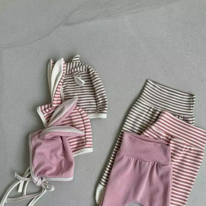 Djurbyxor med motorhuv - Rosa kanin