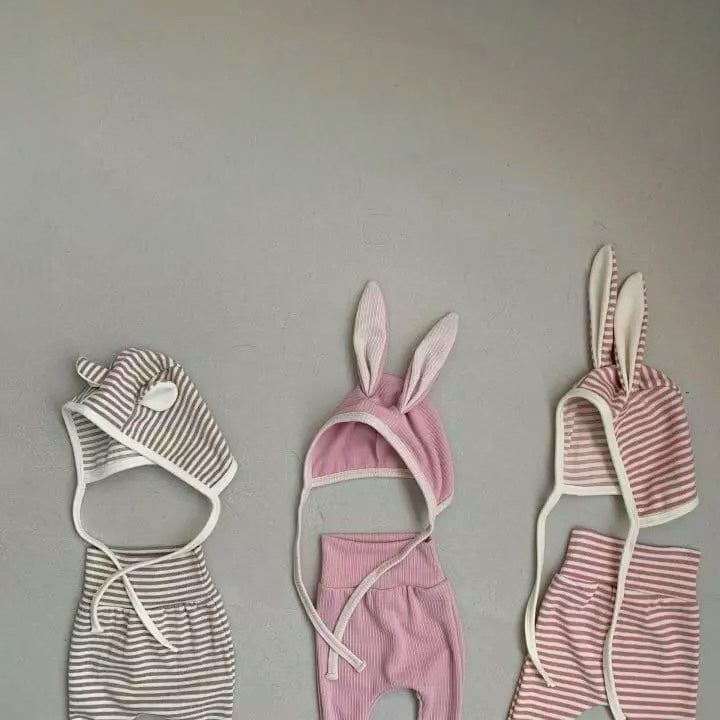 Djurbyxor med motorhuv - Rosa kanin