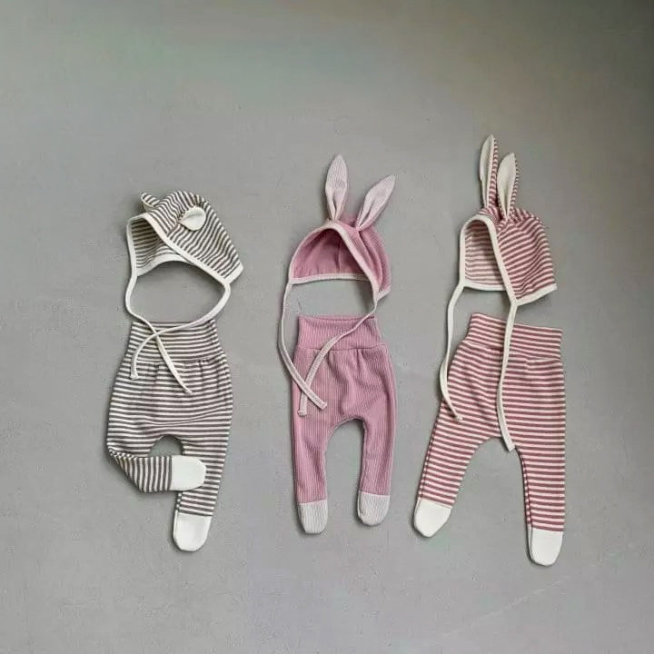 Djurbyxor med motorhuv - Rosa kanin