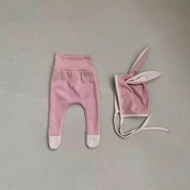 Djurbyxor med motorhuv - Rosa kanin