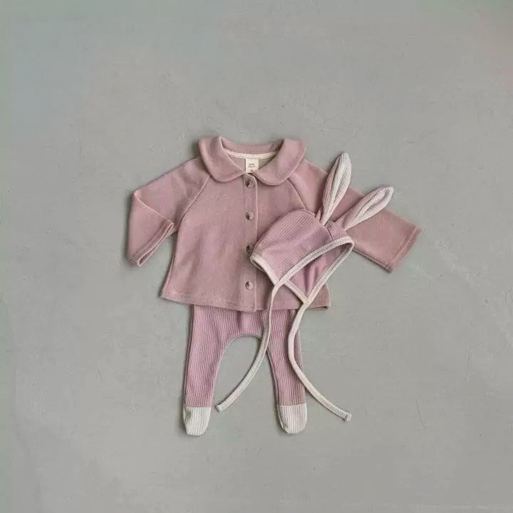 Djurbyxor med motorhuv - Rosa kanin