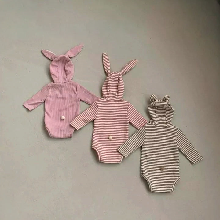 Animal Bodysuit - Randig björn