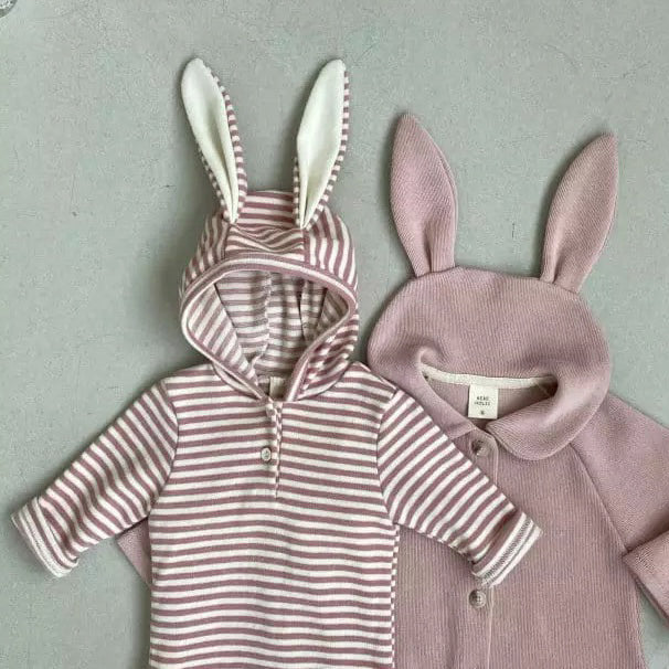 Animal Bodysuit - Randig kanin