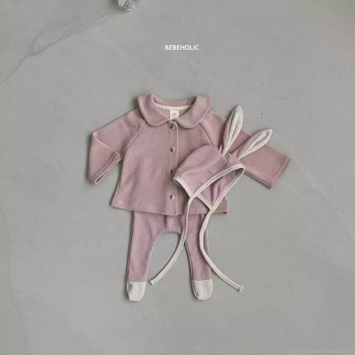 Animal Pants with Bonnet - Pink rabbit Baby & Toddler Bottoms Bebeholic   