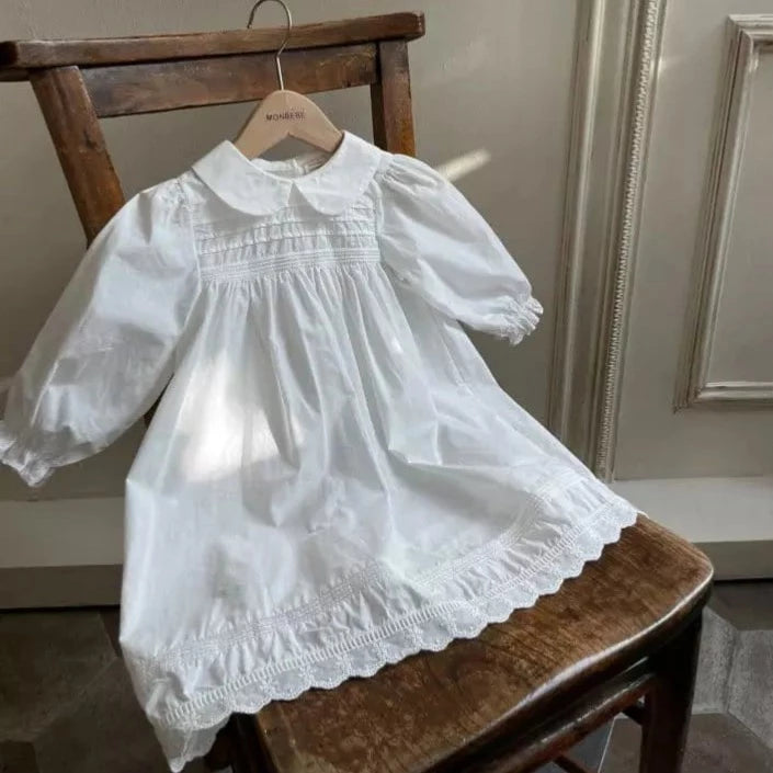 Mare Dress - White Dresses Monbebe White S (1-2y) 