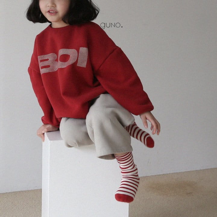 Boi Sweatshirt - Red Sweatshirts Guno   