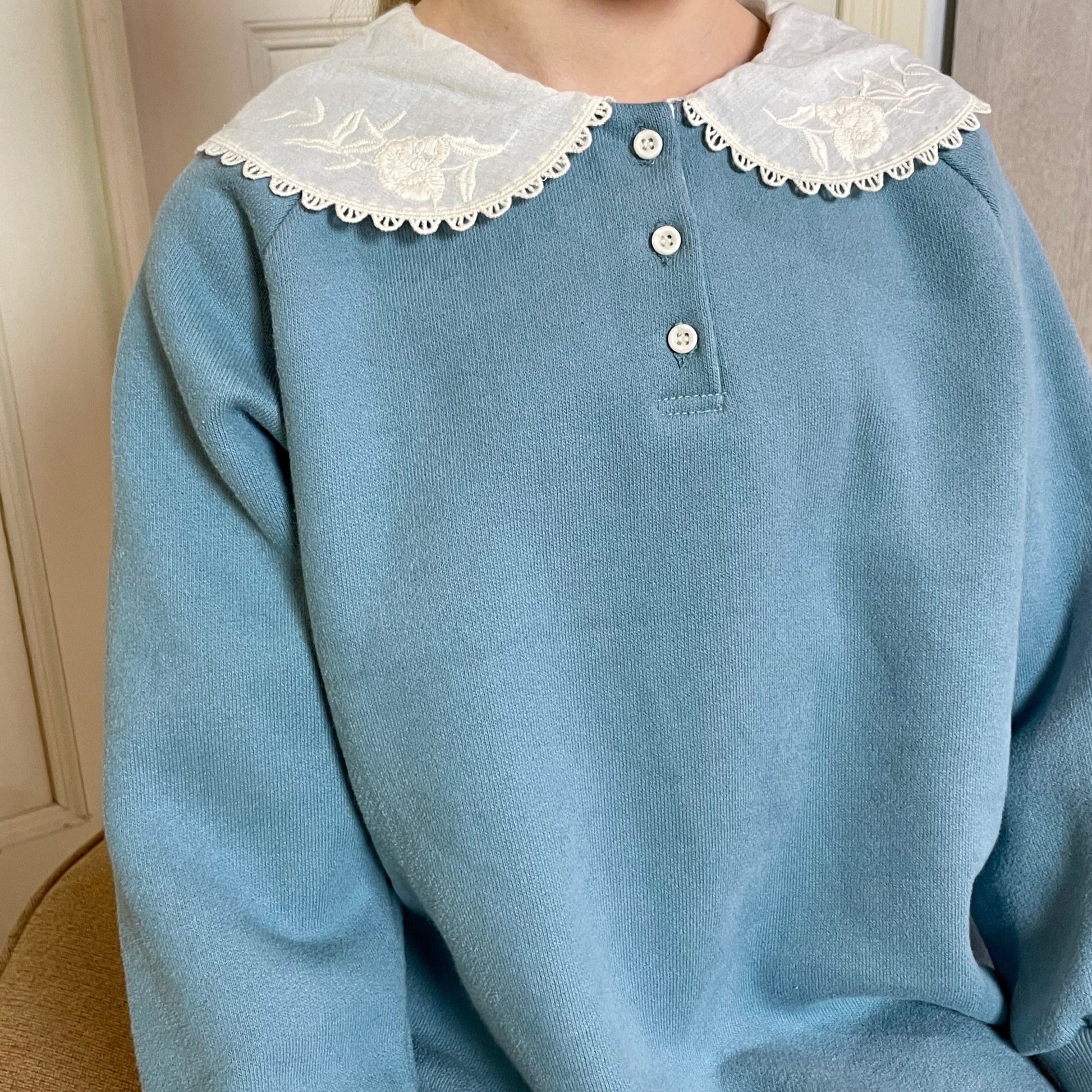 Sweatshirt Dress Dresses Arim Closet XS (1-2y) Blue 