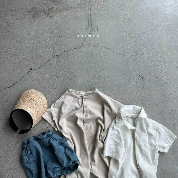 Gored Shirt - Ivory Shirts & Tops Oatmeal   