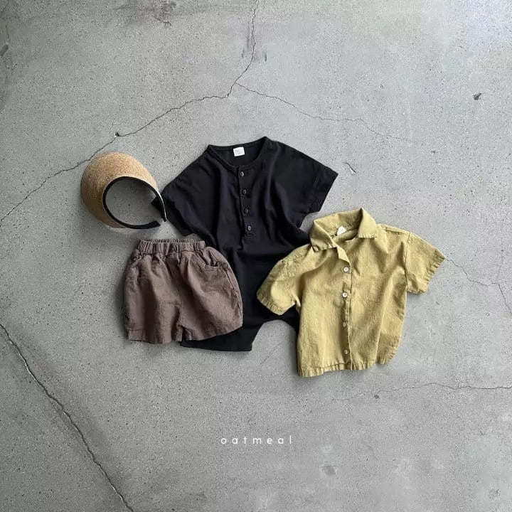 Gored Shirt - Mustard Shirts & Tops Oatmeal   