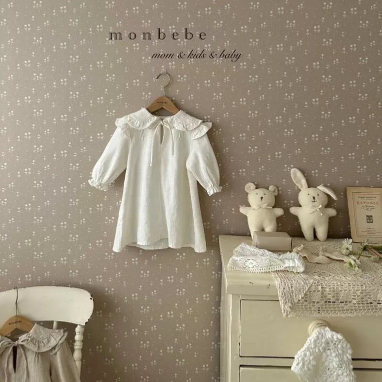 Loui Dress - Ivory  Monbebe S (1-2y) Ivory 