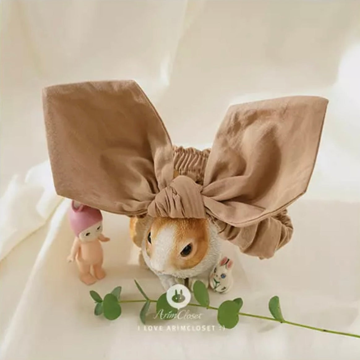 Bunny Hairband Hairband Arim Closet Soft brown One size 