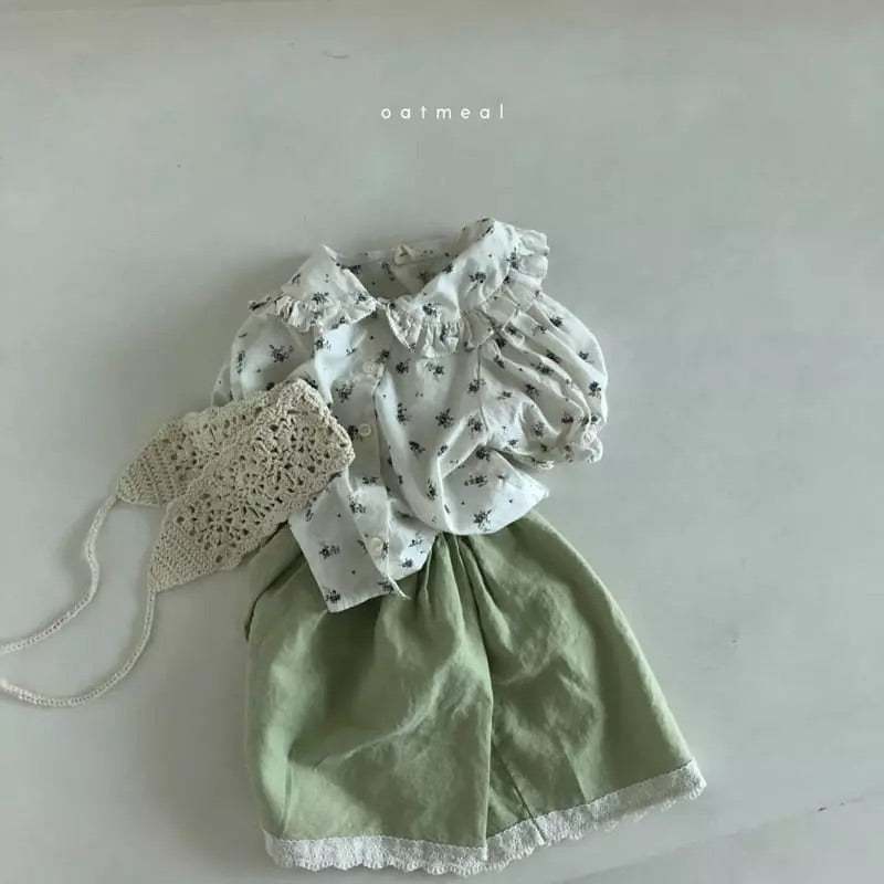 Melody Skirt - Green Skirts Oatmeal   