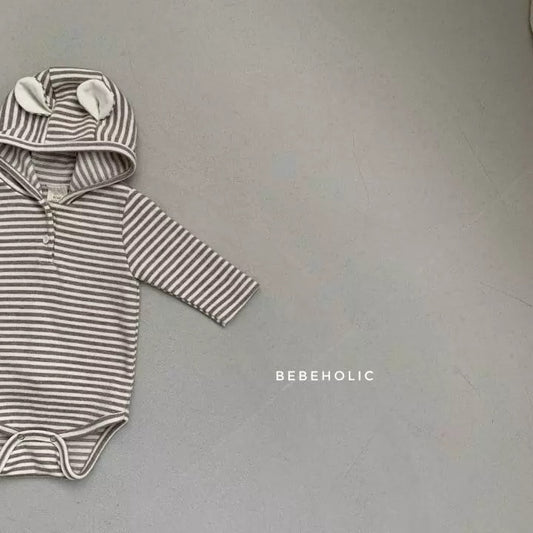 Animal Bodysuit - Striped bear Baby bodysuit Bebeholic S (3~6m) Striped bear 