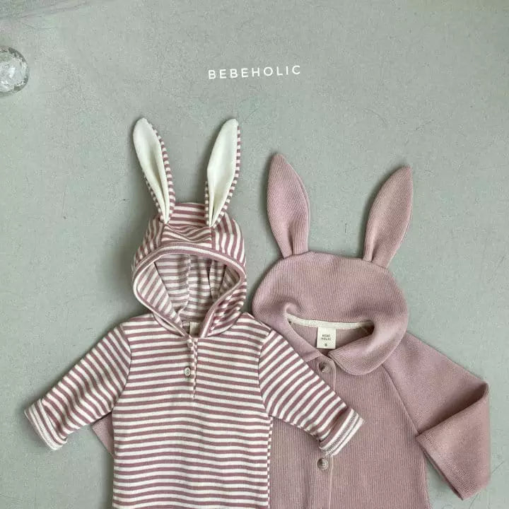 Animal Bodysuit - Striped rabbit Baby bodysuit Bebeholic   