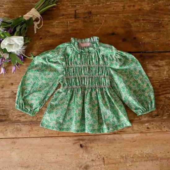 Arell Blouse - Green Blouse FLO   